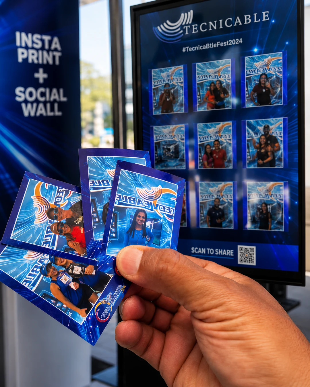 Instaprint con Social Wall e impresiones mini polaroid